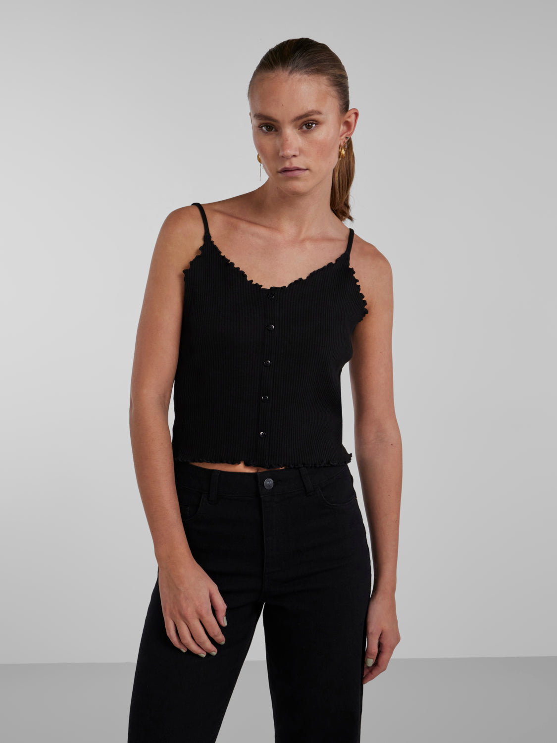 PCNUKISA T-Shirts & Tops - Black
